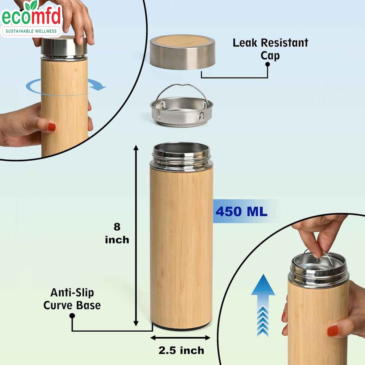 Bamboo Bottle 450 ml