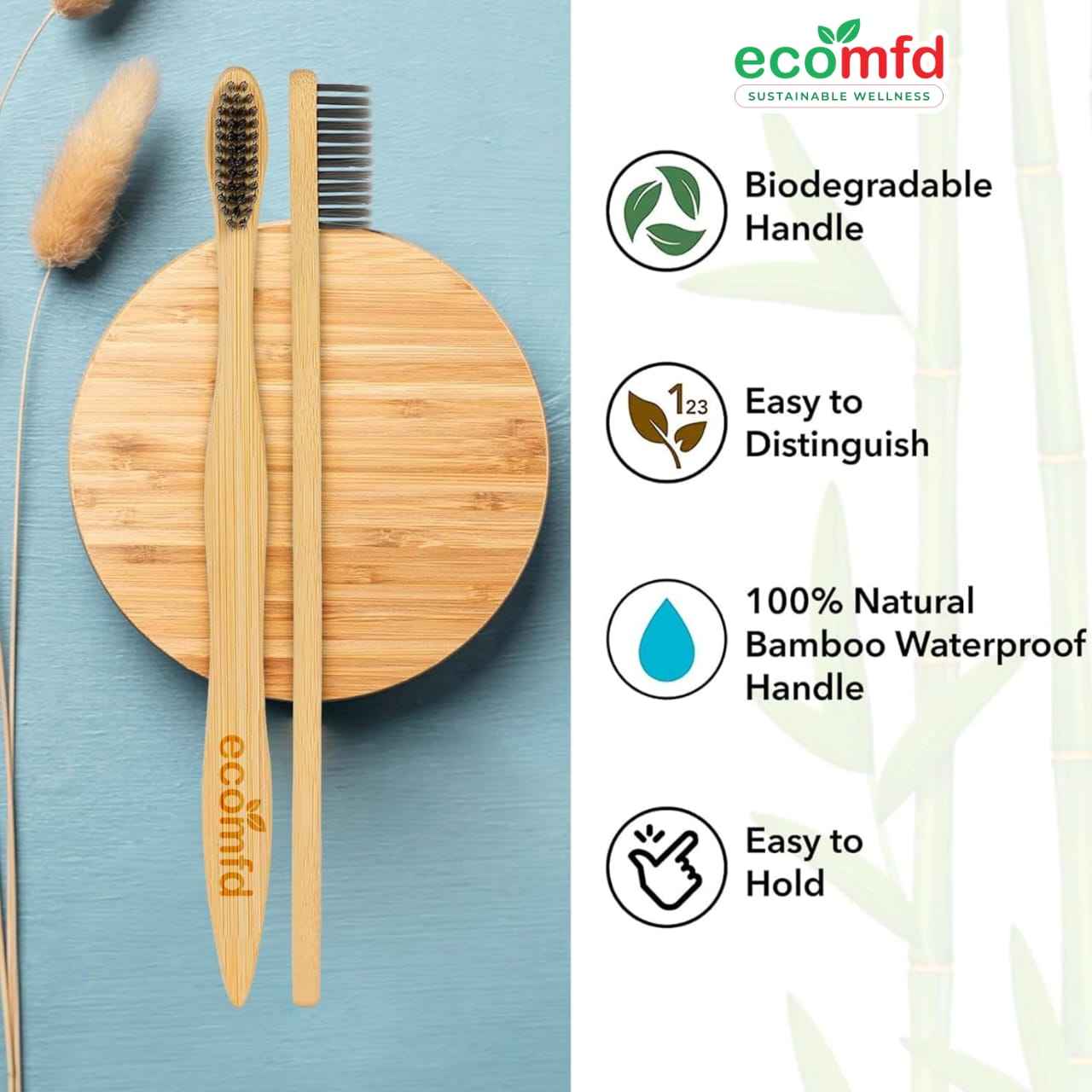 Bamboo ToothBrush Set of 6