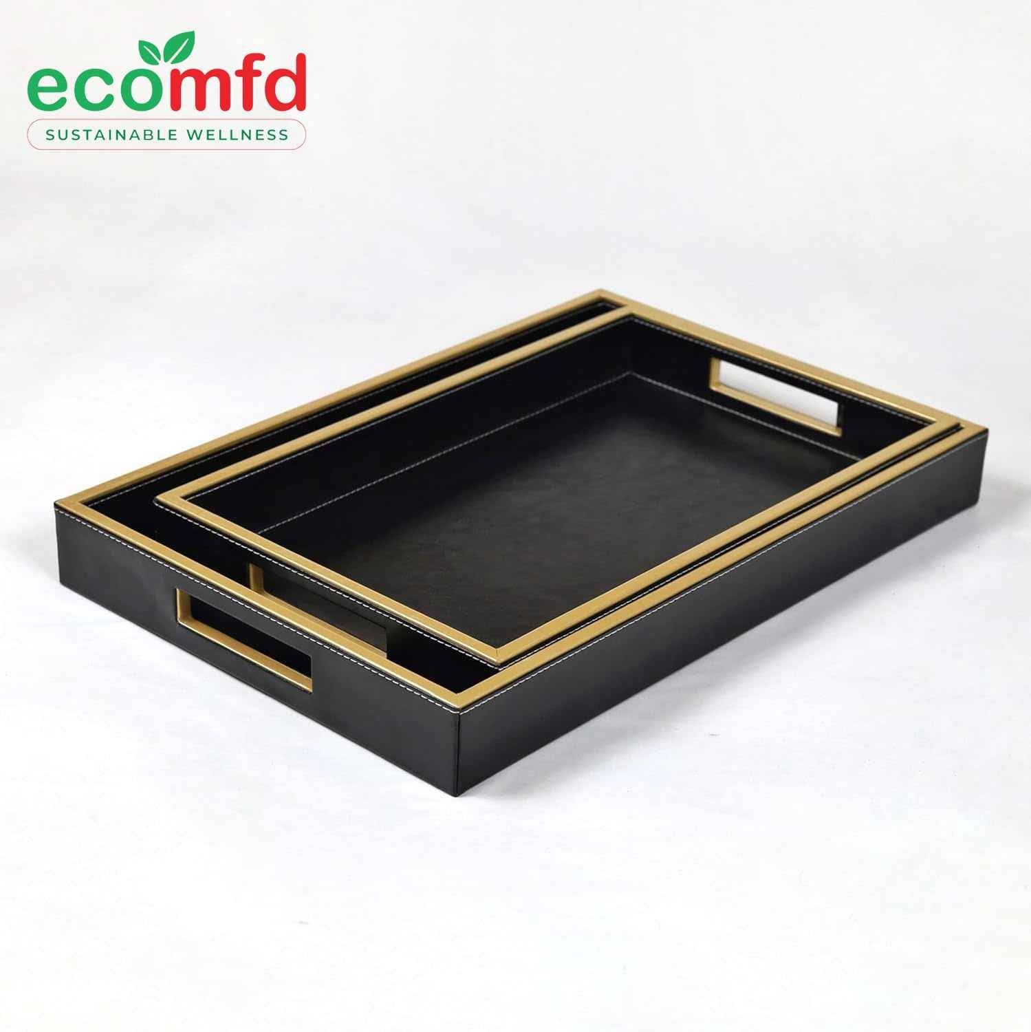 Wooden Big & Small Box-Shaped Tray
