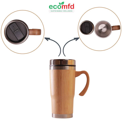 Bamboo Tumbler With Handle
