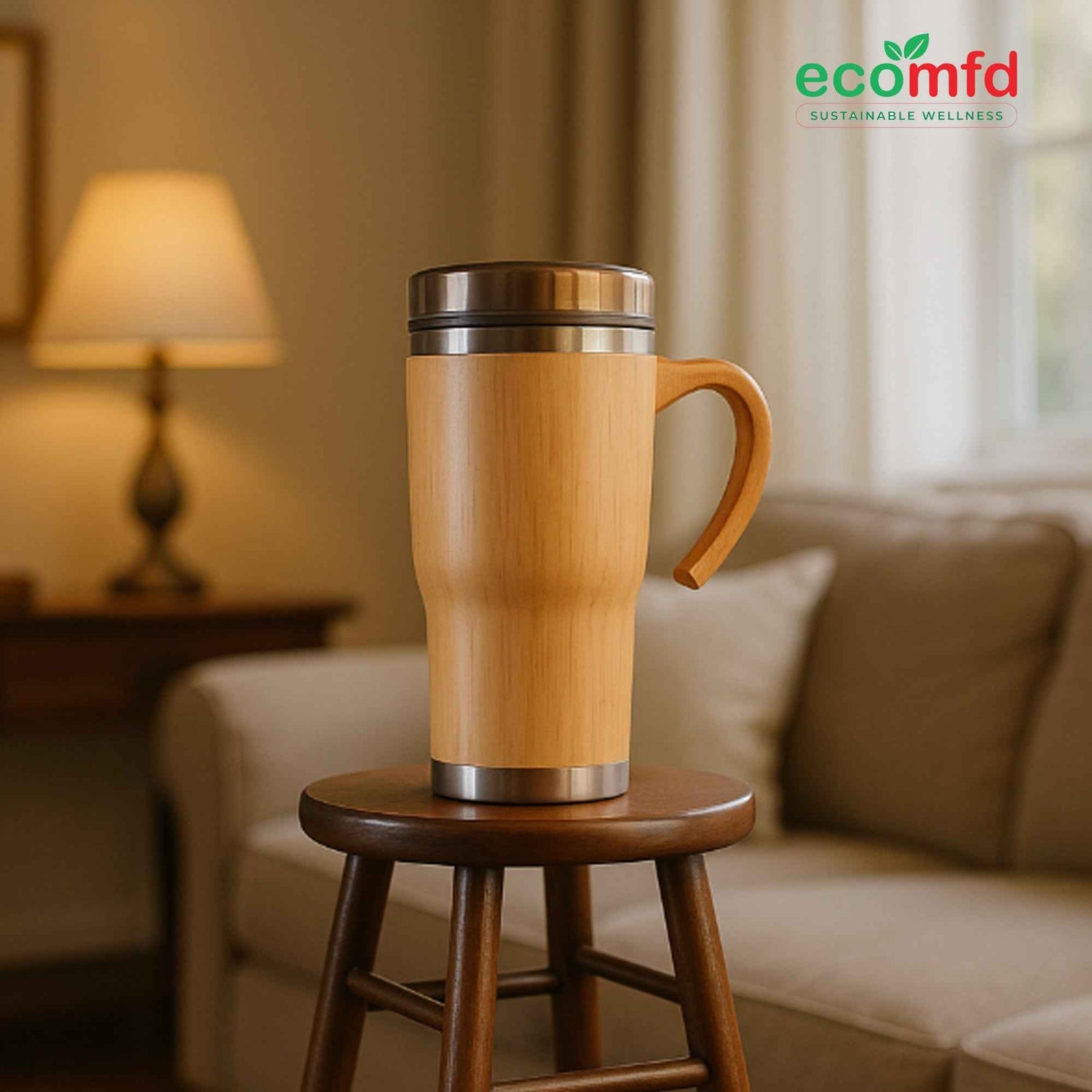 Bamboo Tumbler With Handle