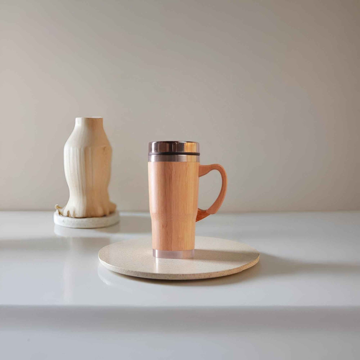 Bamboo Tumbler With Handle